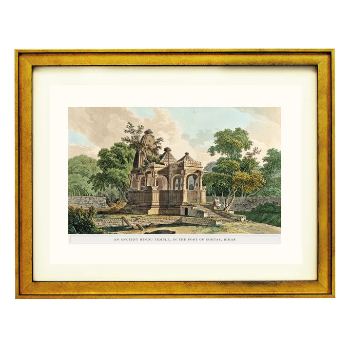 Temple in the Fort of Rotasgarh Art Print