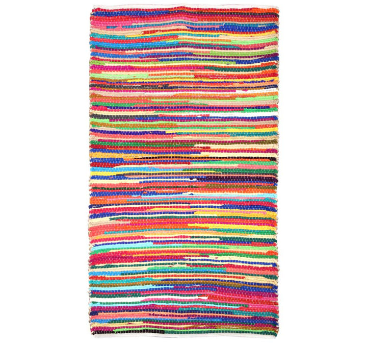 MULTICOLOR CHINDI JUTE HAND WOVEN DHURRIE