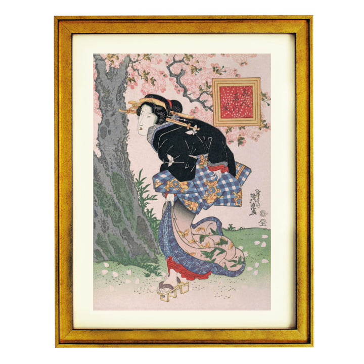 Beauties in a Spring Storm by Keisai Eisen Art Print