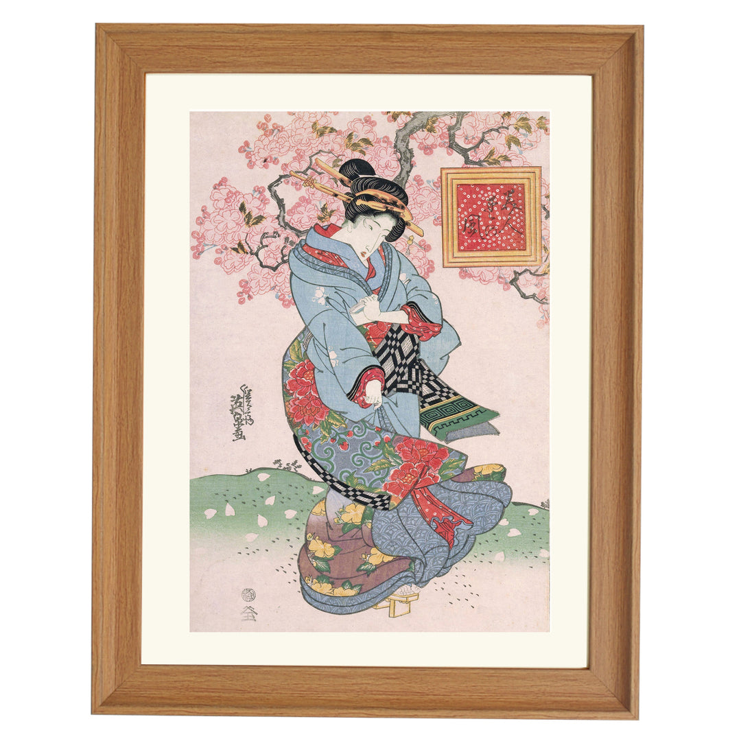 Beauties in a Spring Storm by Keisai Eisen Art Print