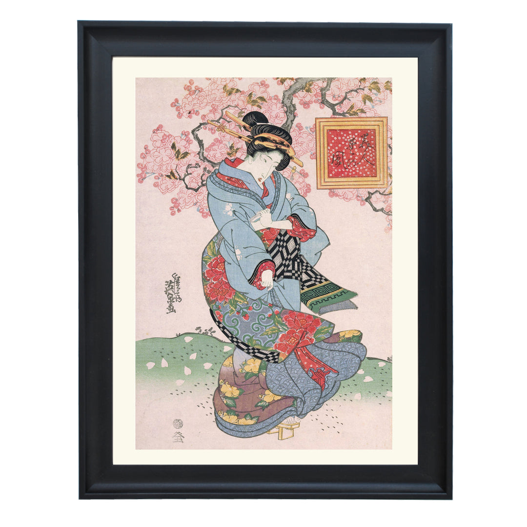 Beauties in a Spring Storm by Keisai Eisen Art Print