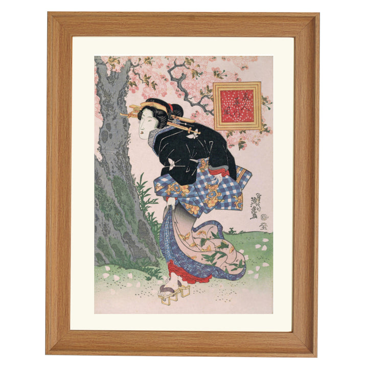 Beauties in a Spring Storm by Keisai Eisen Art Print