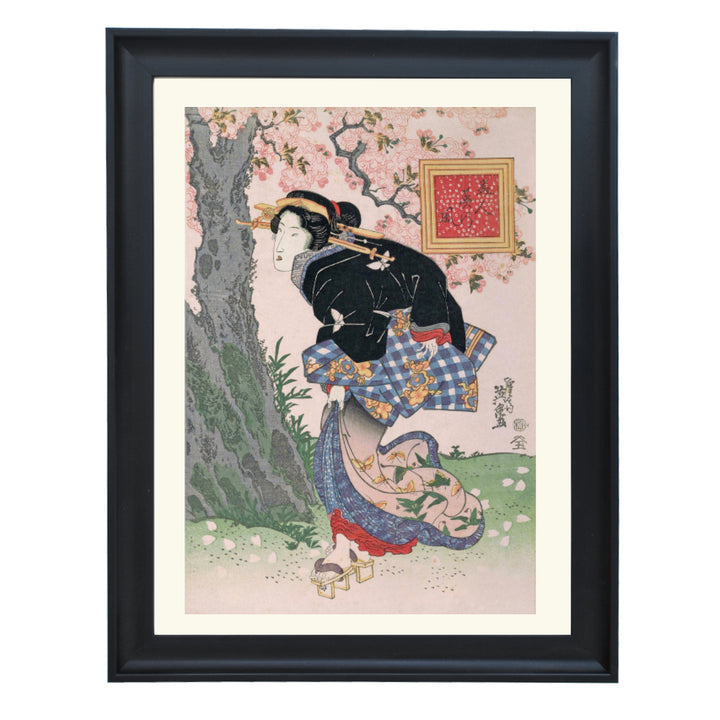 Beauties in a Spring Storm by Keisai Eisen Art Print