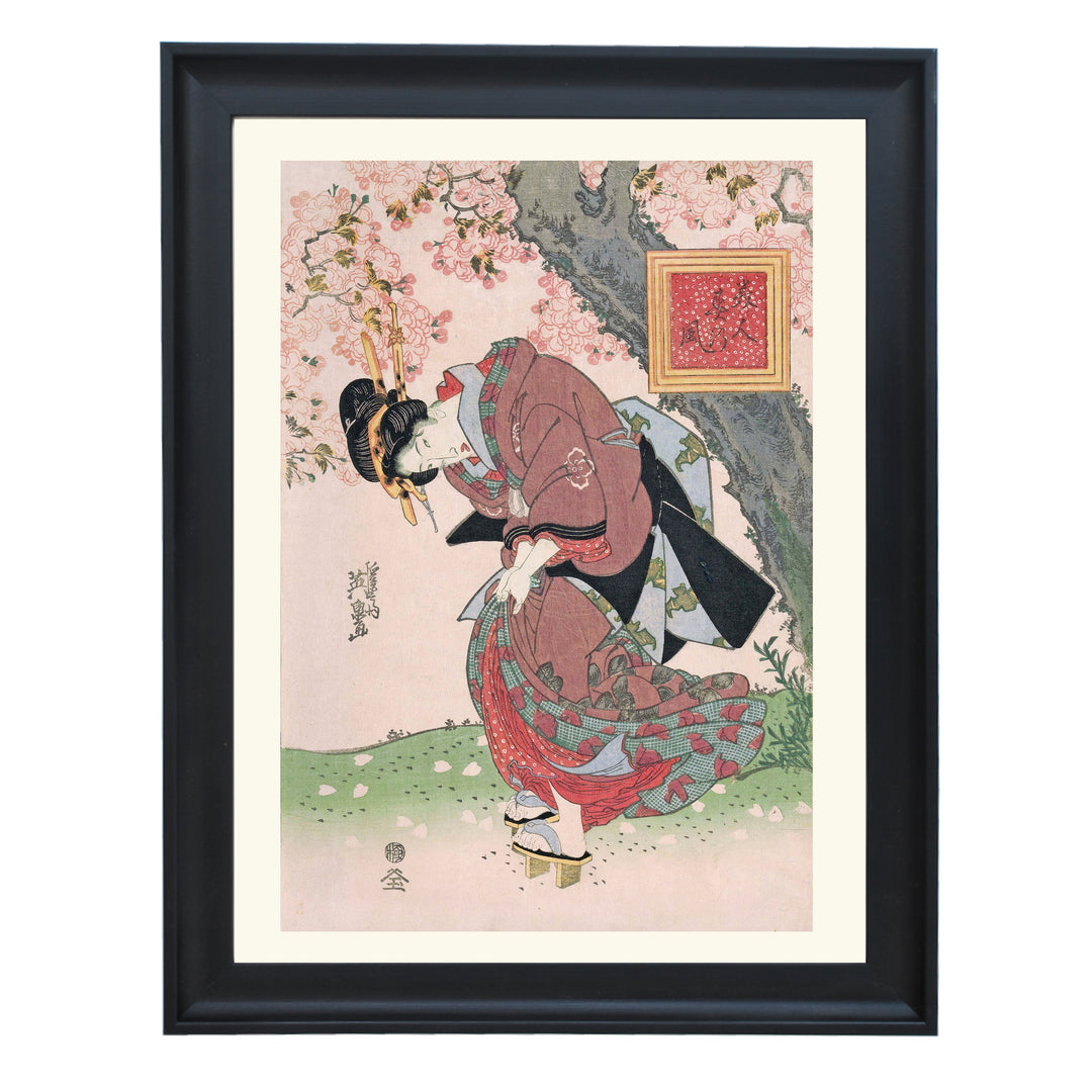 Beauties in a Spring Storm by Keisai Eisen Art Print