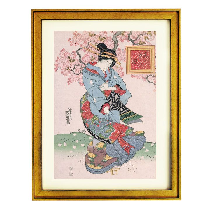 Beauties in a Spring Storm by Keisai Eisen Art Print