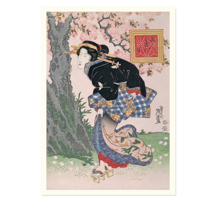 Beauties in a Spring Storm by Keisai Eisen Art Print