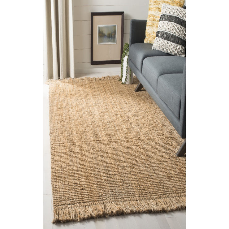 NATURAL SOLID JUTE HAND WOVEN DHURRIE