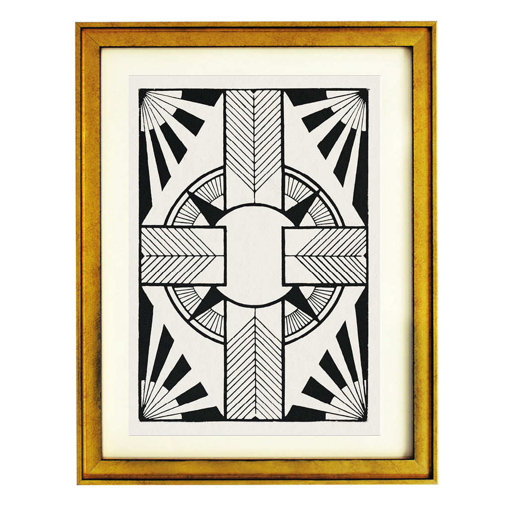 Ornament with circle and cross By Samuel Jessurun de Mesquita ART PRINT