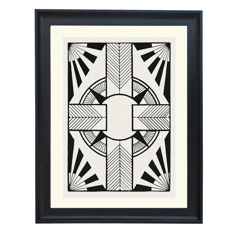 Ornament with circle and cross By Samuel Jessurun de Mesquita ART PRINT