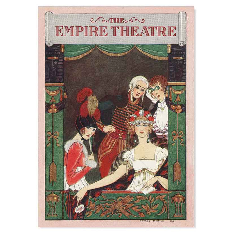 The Empire Theatre by George Barbier ART PRINT