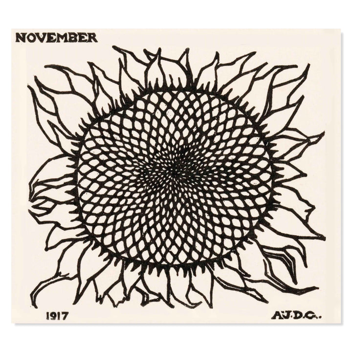 November Sunflower By Julie De Graag ART PRINT