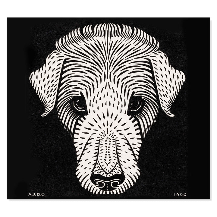 The Dog's head By Julie De Graag ART PRINT