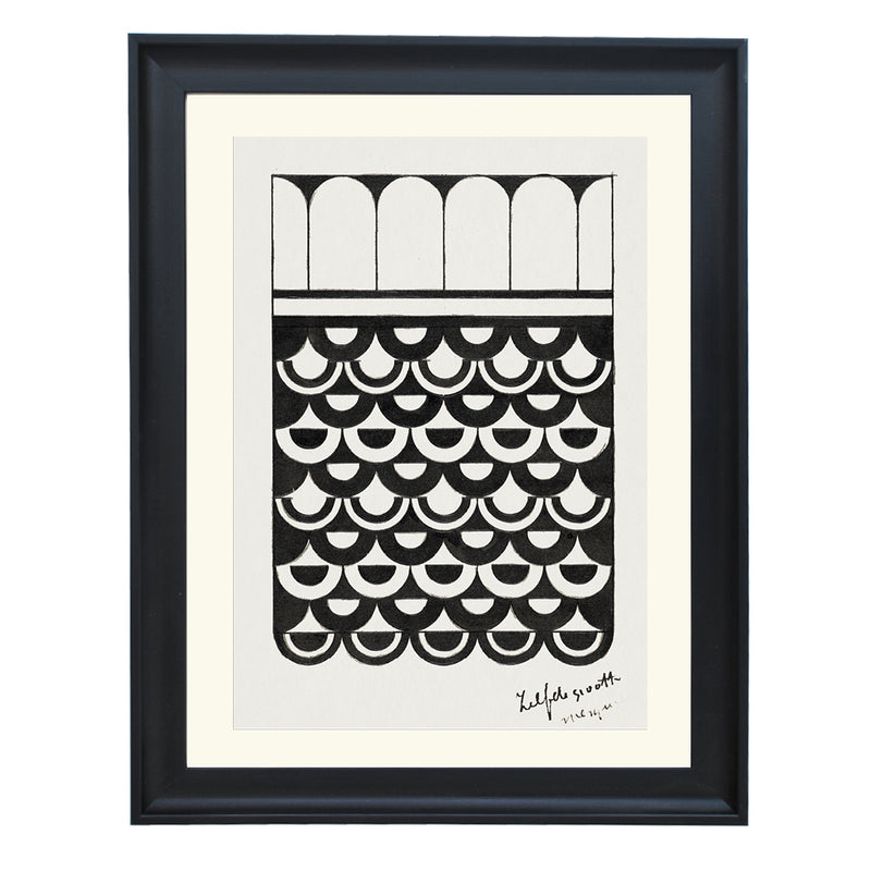Ornament of scales By Samuel Jessurun de Mesquita ART PRINT