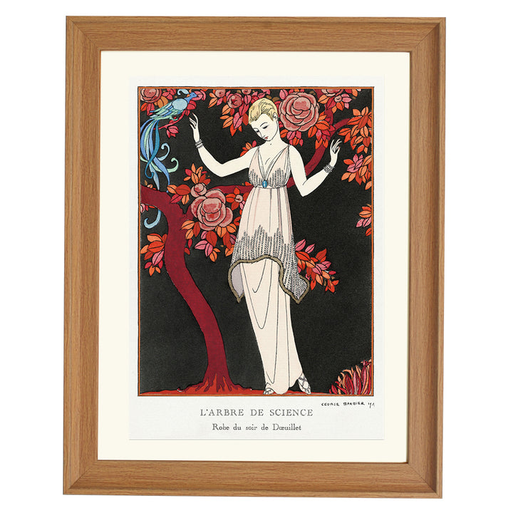 L'ARBRE DE SCIENCE Robe du soir de Doeuillet by George Barbier ART PRINT