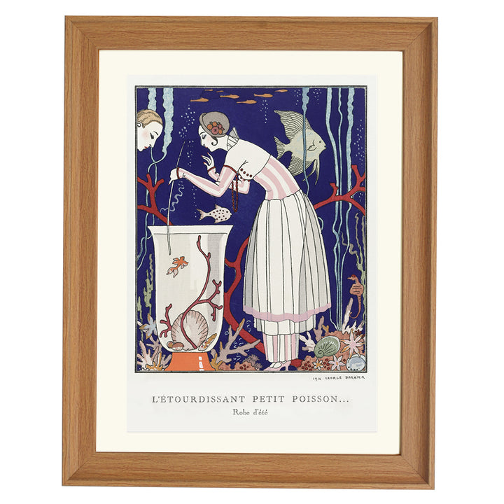 L'ÉTOURDISSANT PETIT POISSON… Robe d,été by George Barbier ART PRINT