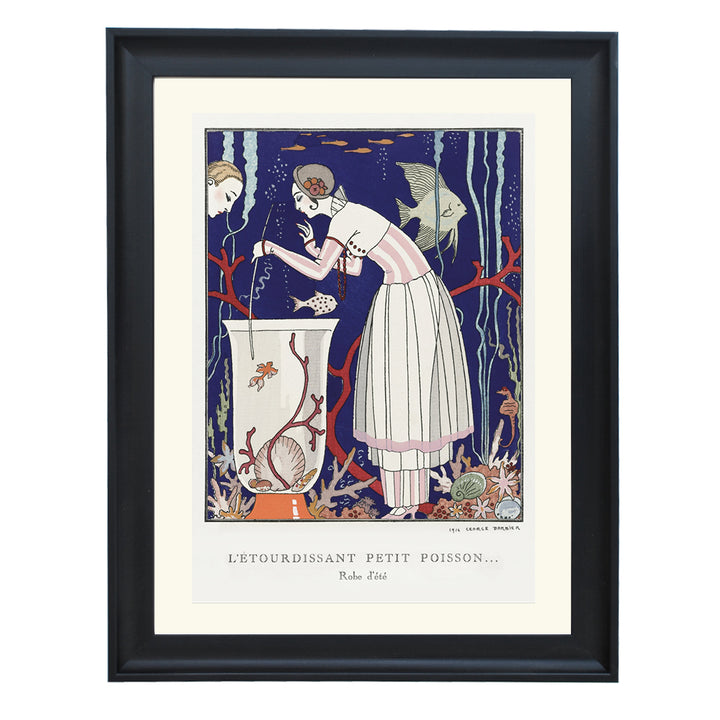 L'ÉTOURDISSANT PETIT POISSON… Robe d,été by George Barbier ART PRINT