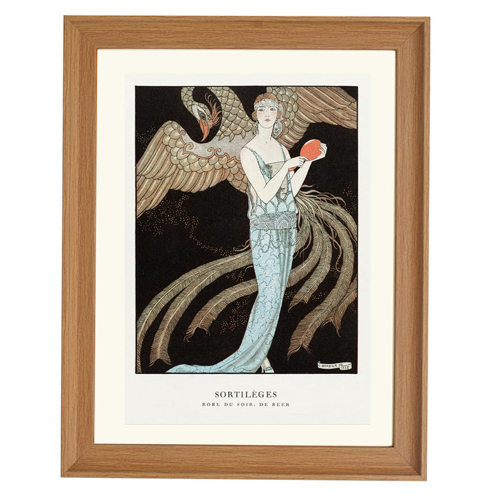 SORTILÈGES Robe du soir, De Beer by George Barbier ART PRINT