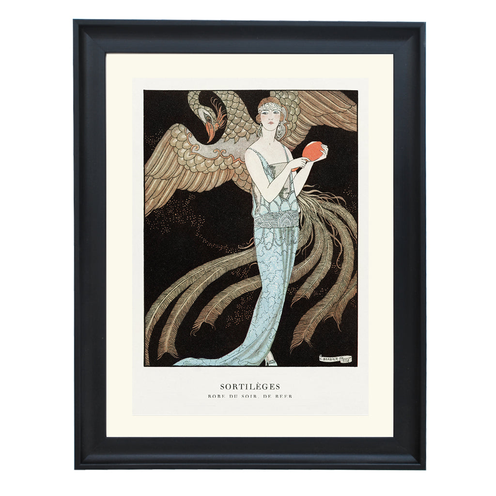 SORTILÈGES Robe du soir, De Beer by George Barbier ART PRINT