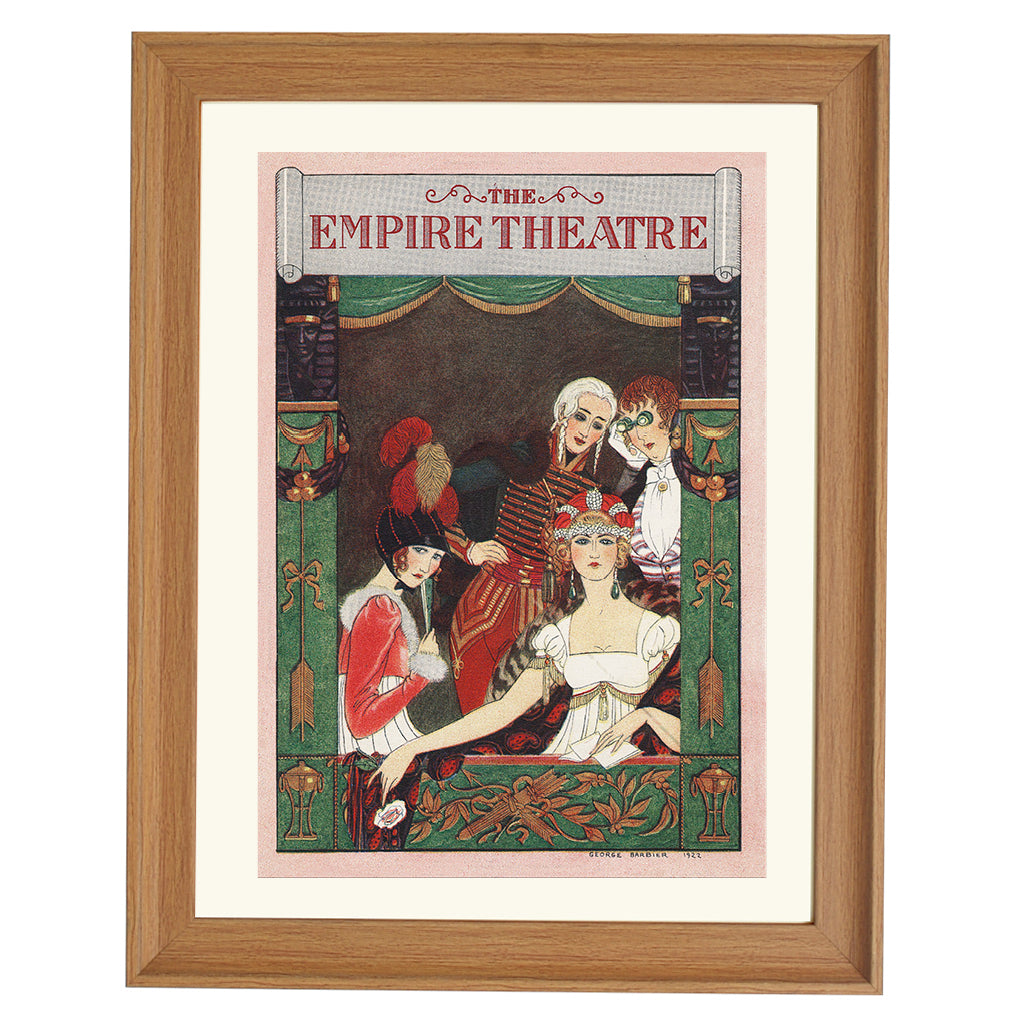 The Empire Theatre by George Barbier ART PRINT