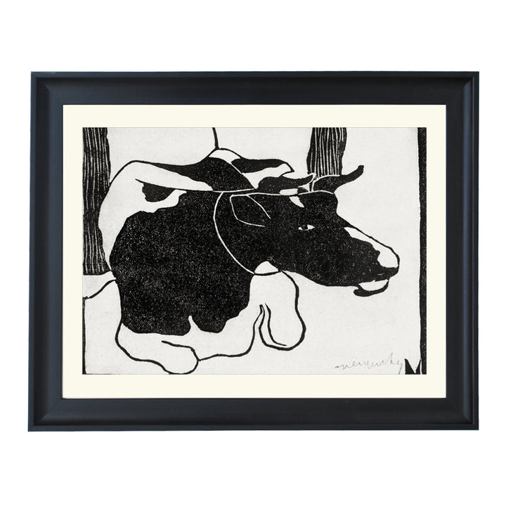 Lying cow  By Samuel Jessurun de Mesquita ART PRINT