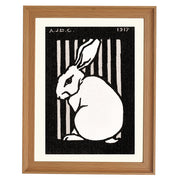 Sitting rabbit By Julie De Graag ART PRINT