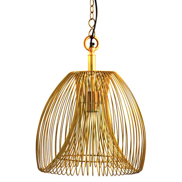 Hanging Pendant Lamp in Gold