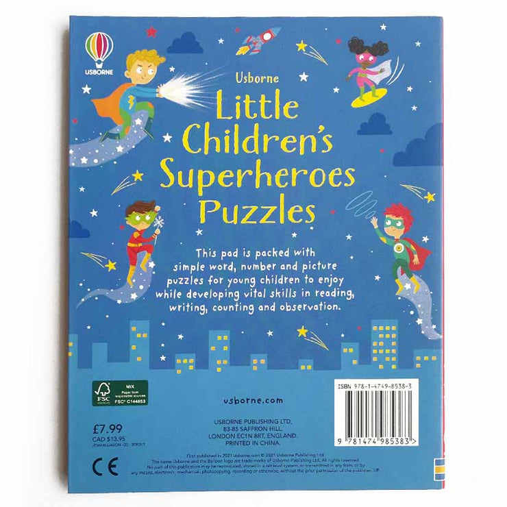 LITTLE CHILDREN'S SUPERHEROES PUZZLES