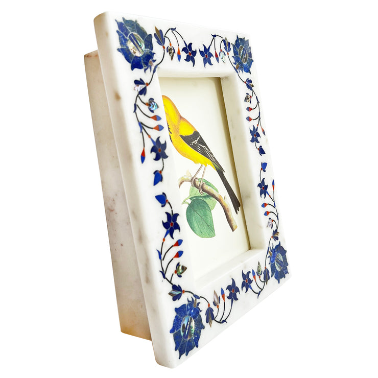 SHIRAZ BLUE MARBLE INLAY PICTURE FRAME