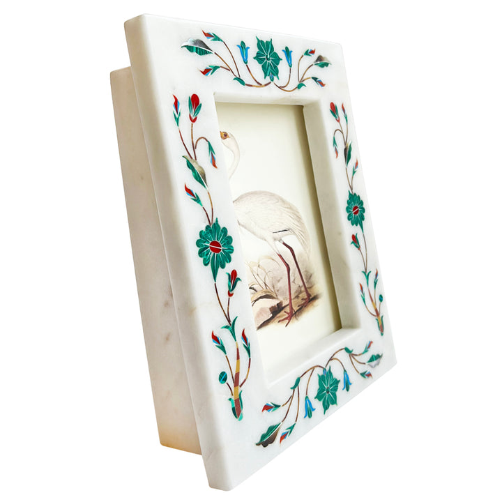 SHIRAZ GREEN MARBLE INLAY PICTURE FRAME