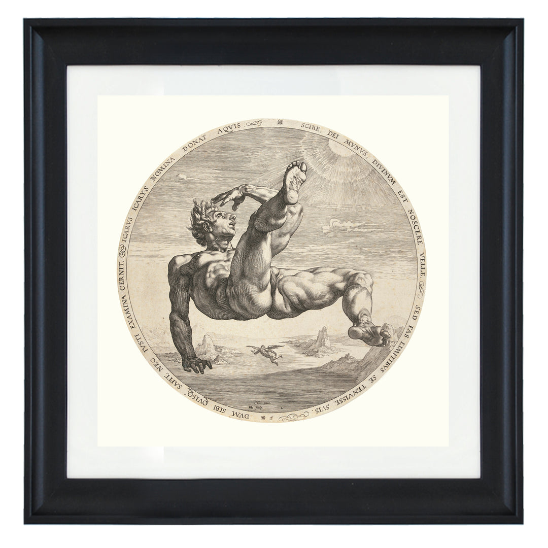 Icarus by Goltzius art print