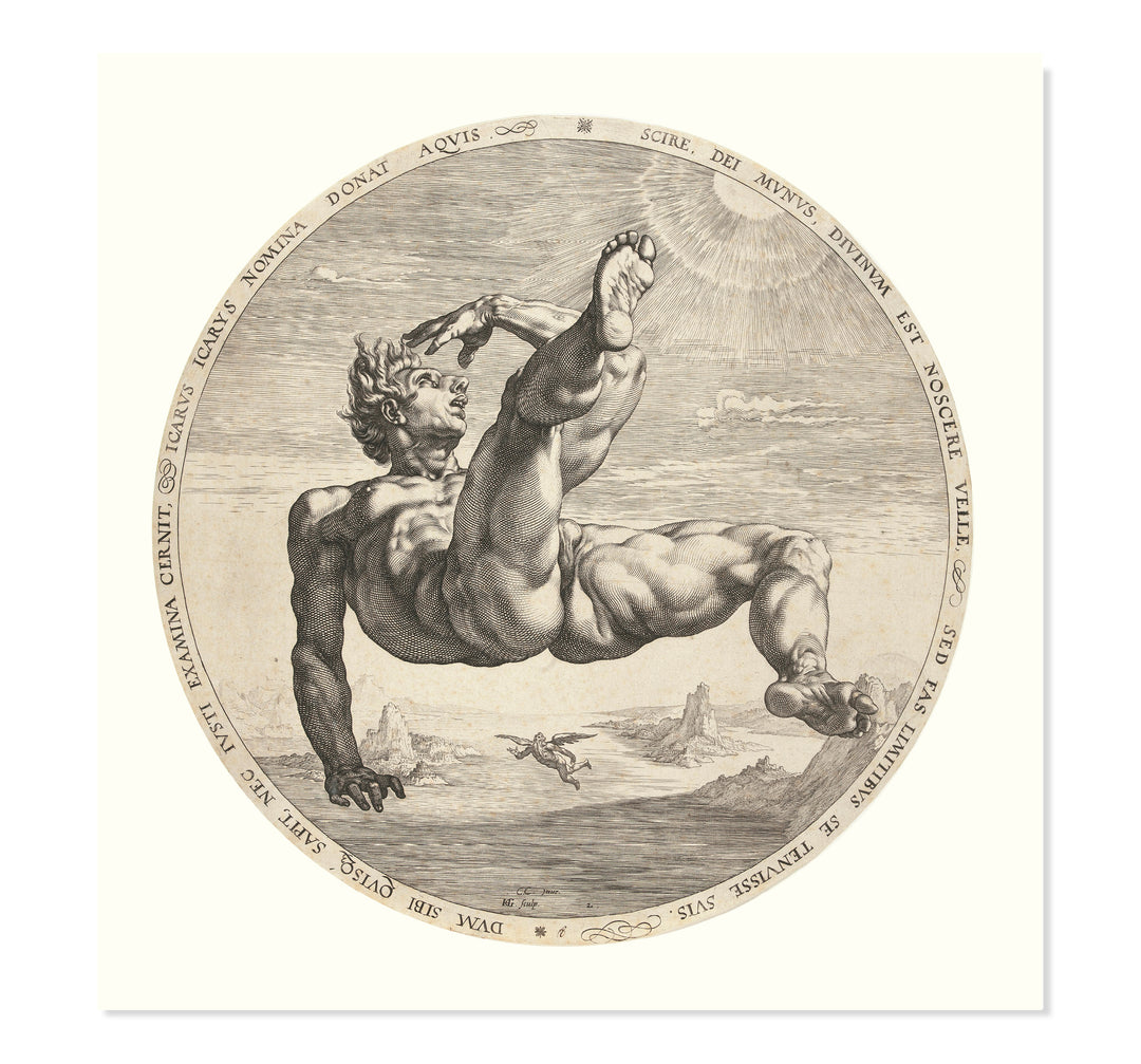 Icarus by Goltzius art print