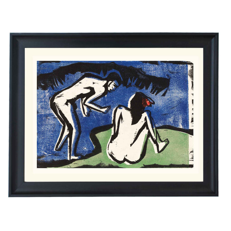 Bathing Couple by Ernst Ludwig Kirchner Art Print