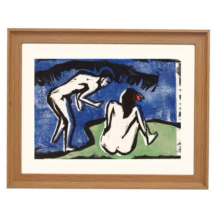 Bathing Couple by Ernst Ludwig Kirchner Art Print