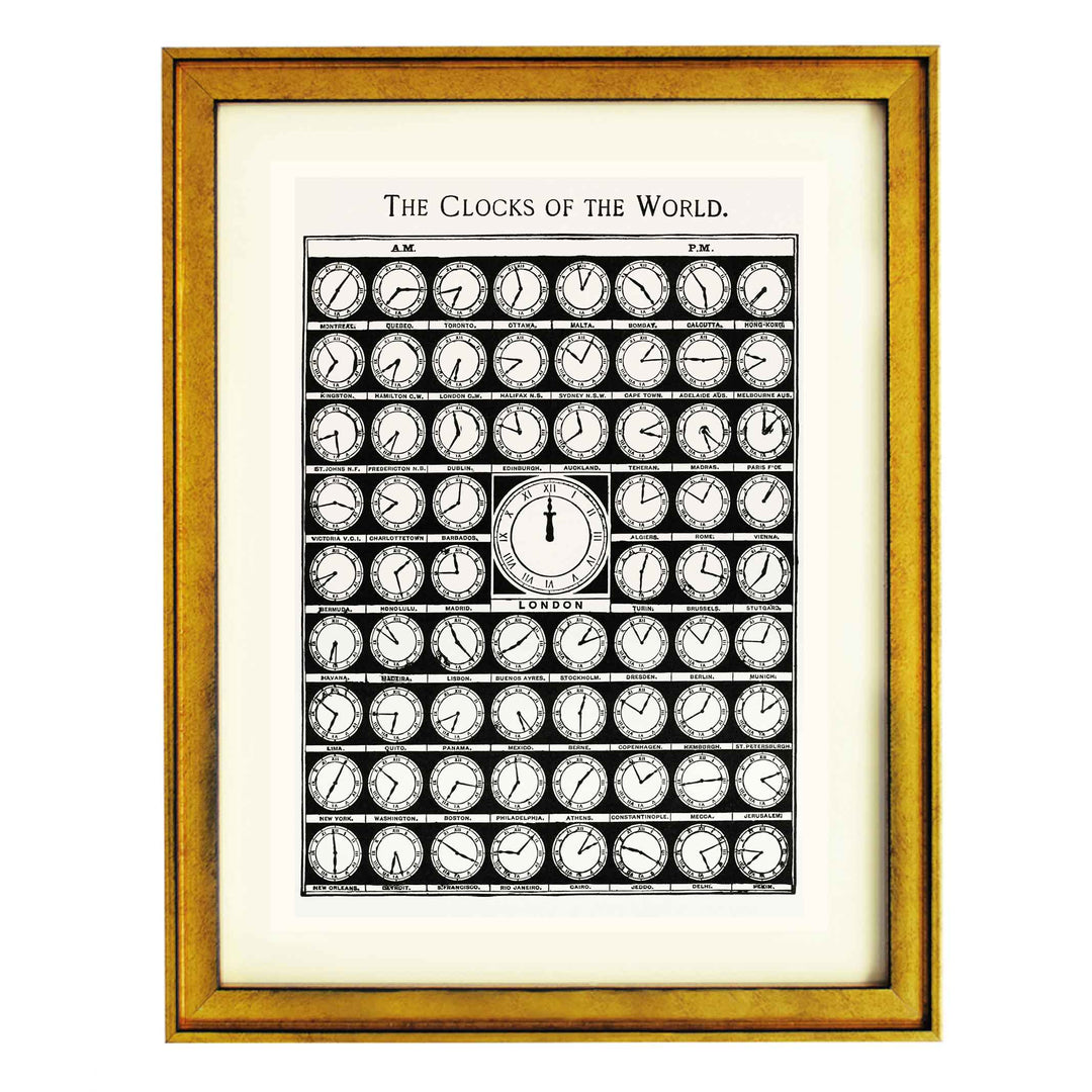 The Clocks of the World from Medicology Art Print