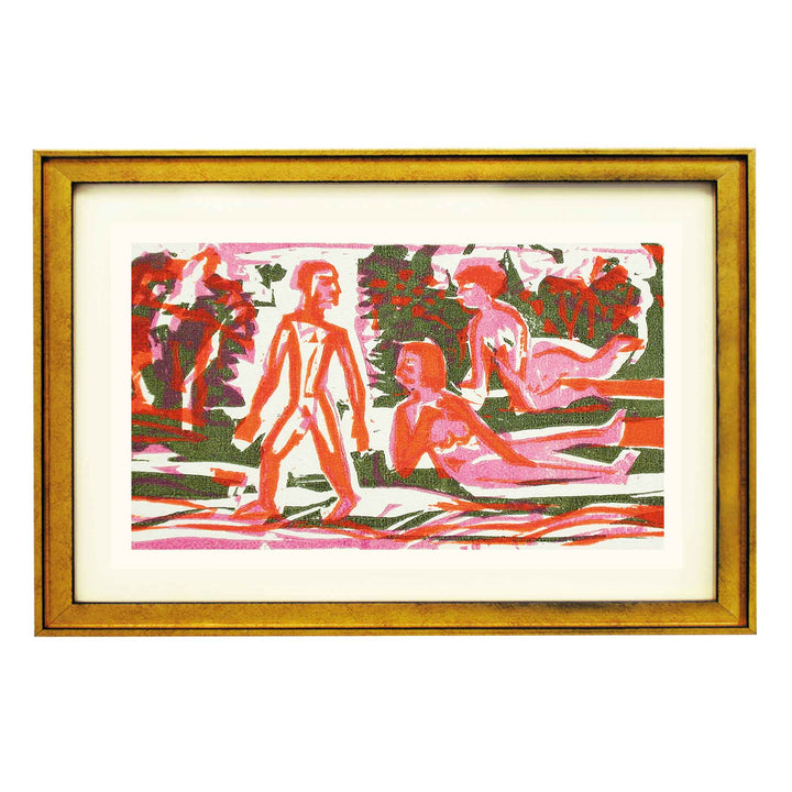 The woodcuts (Die Holzschnitte) by Ernst Ludwig Kirchner Art Print