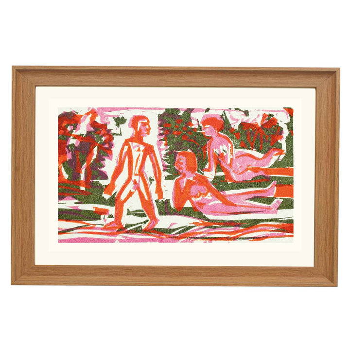 The woodcuts (Die Holzschnitte) by Ernst Ludwig Kirchner Art Print