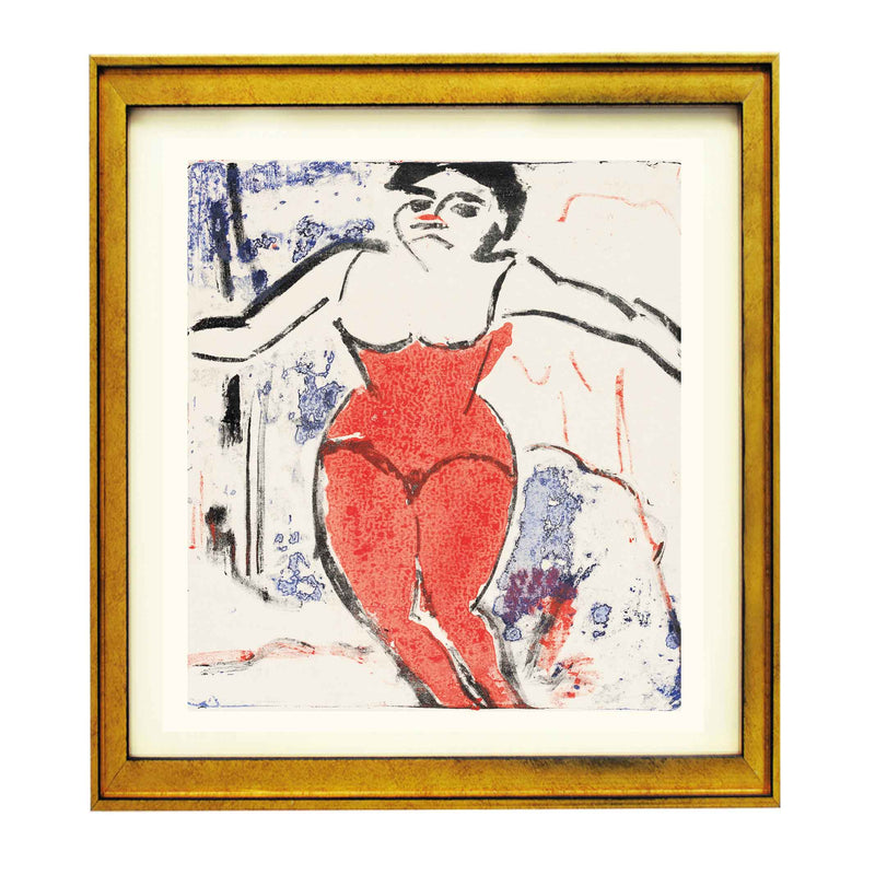 Performer Bowing by Ernst Ludwig Kirchner Art Print