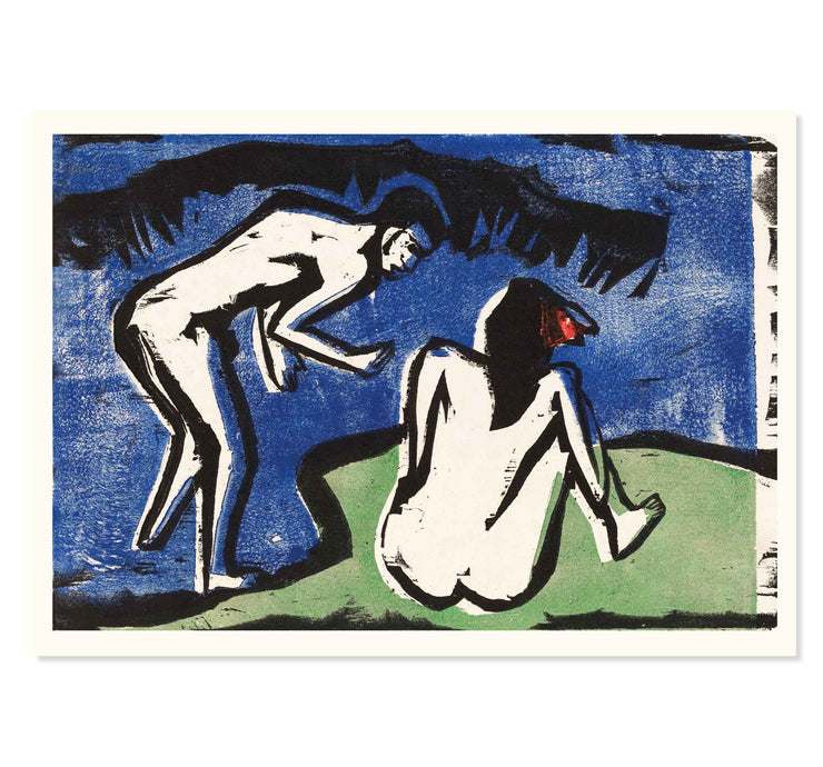 Bathing Couple by Ernst Ludwig Kirchner Art Print