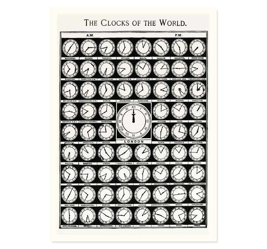 The Clocks of the World from Medicology Art Print