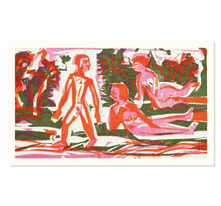 The woodcuts (Die Holzschnitte) by Ernst Ludwig Kirchner Art Print