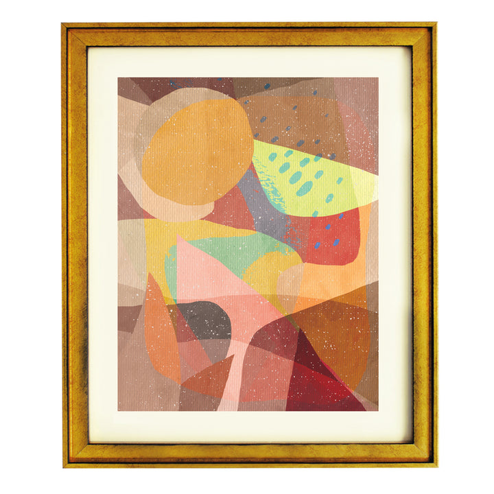 Pastel Shapes a Watermelon Art Print