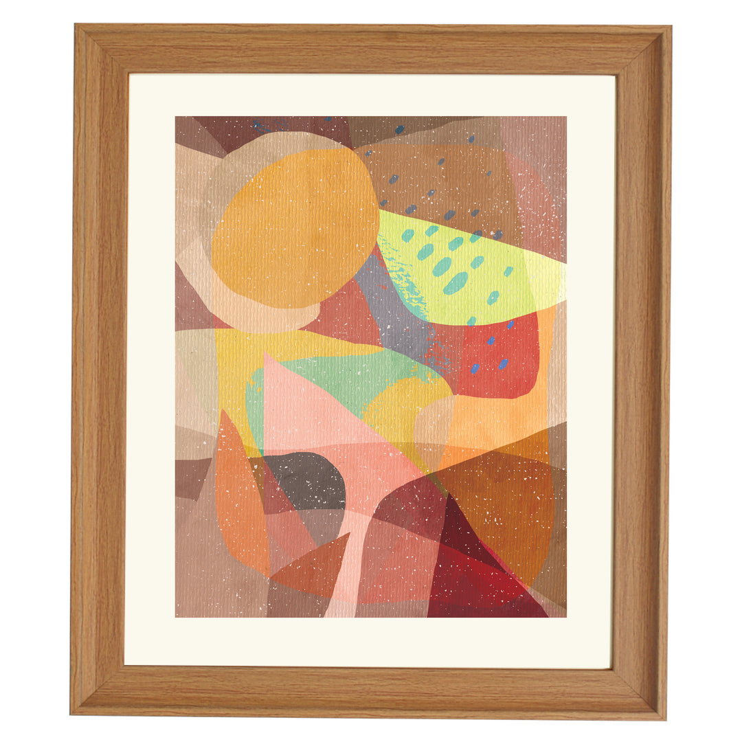 Pastel Shapes a Watermelon Art Print