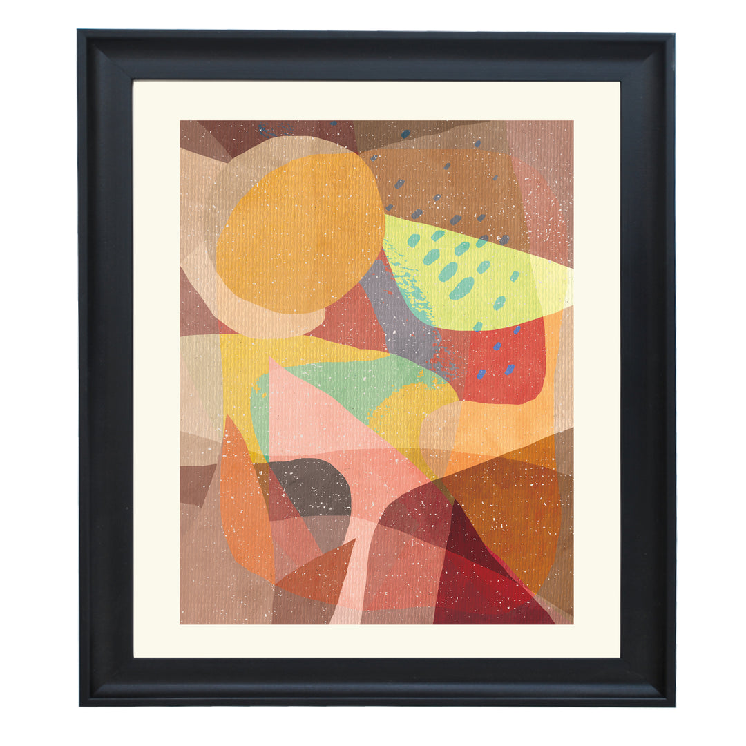 Pastel Shapes a Watermelon Art Print