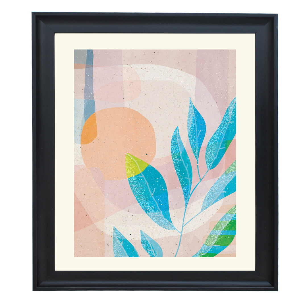 Blue Leaves Art Print