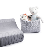 Organic Cotton Baby Basket | Moss Knitted