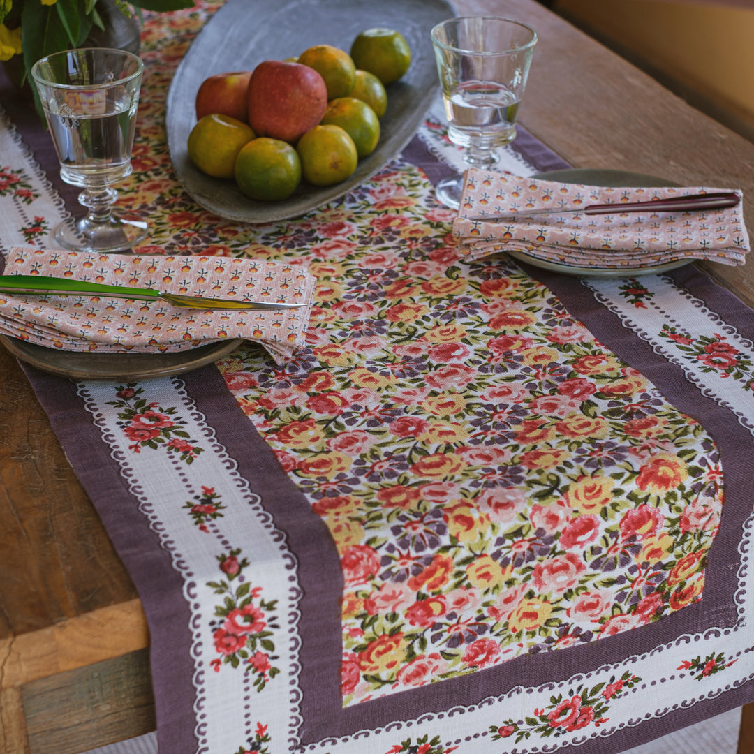 Nara lilac table runner