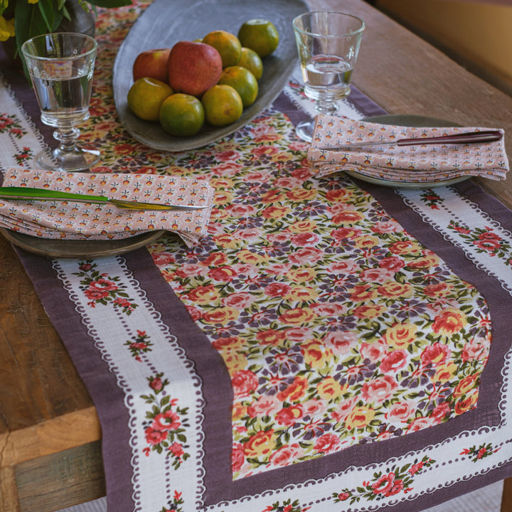 Nara lilac table runner