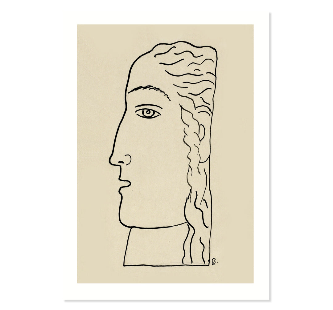 A woman’s head ART PRINT