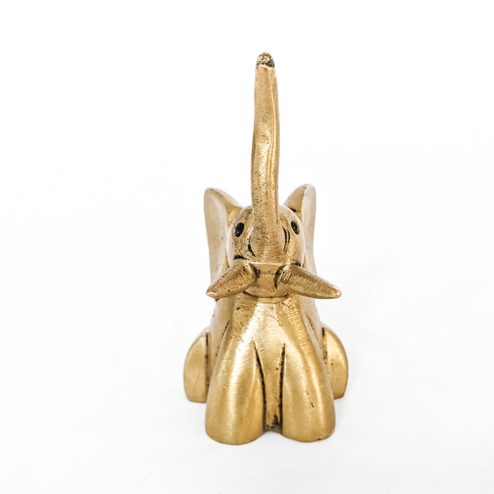 Handcrafted Elephant Figurine in Brass