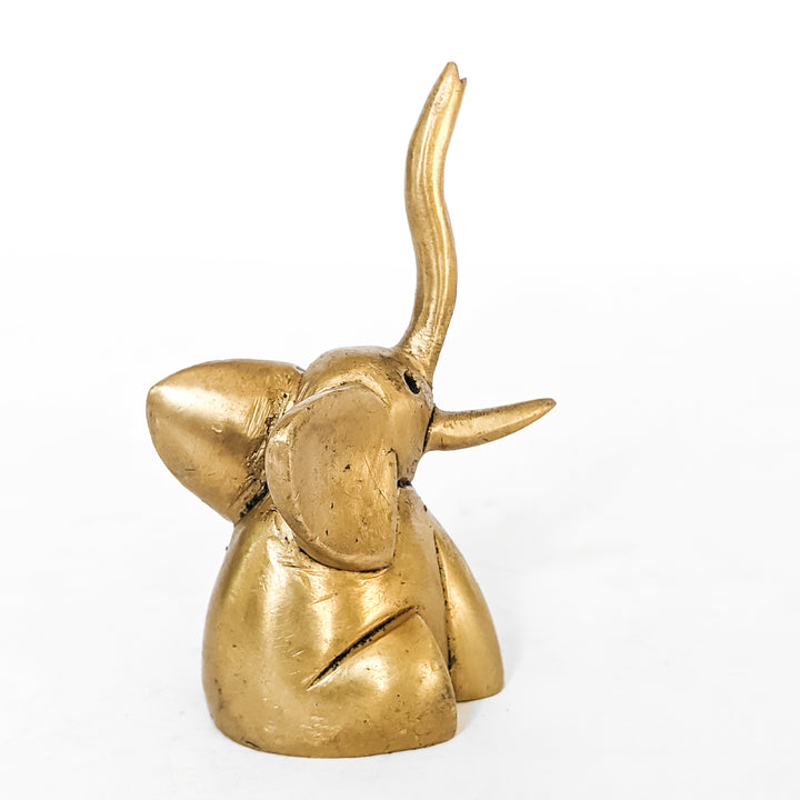 Handcrafted Elephant Figurine in Brass